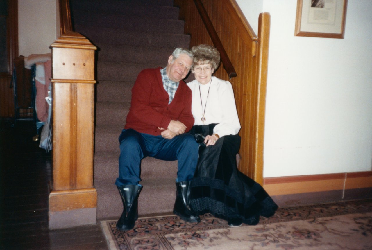 Betsy and Keith Gehrke in the Leadville Delaware Hotel- Miners ball 1989